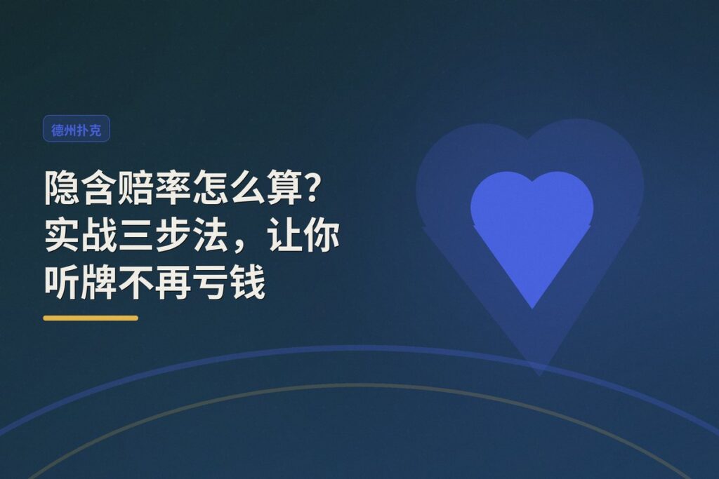 隐含赔率怎么算 - 隐含赔率怎么算?实战三步法,让你听牌不再亏钱
