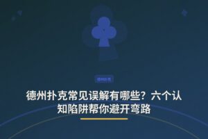 德州扑克常见误解有哪些 - 德州扑克常见误解有哪些？六个认知陷阱帮你避开弯路