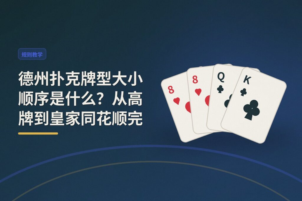 德州扑克牌型大小顺序是什么 - 德州扑克牌型大小顺序是什么？从高牌到皇家同花顺完整解析