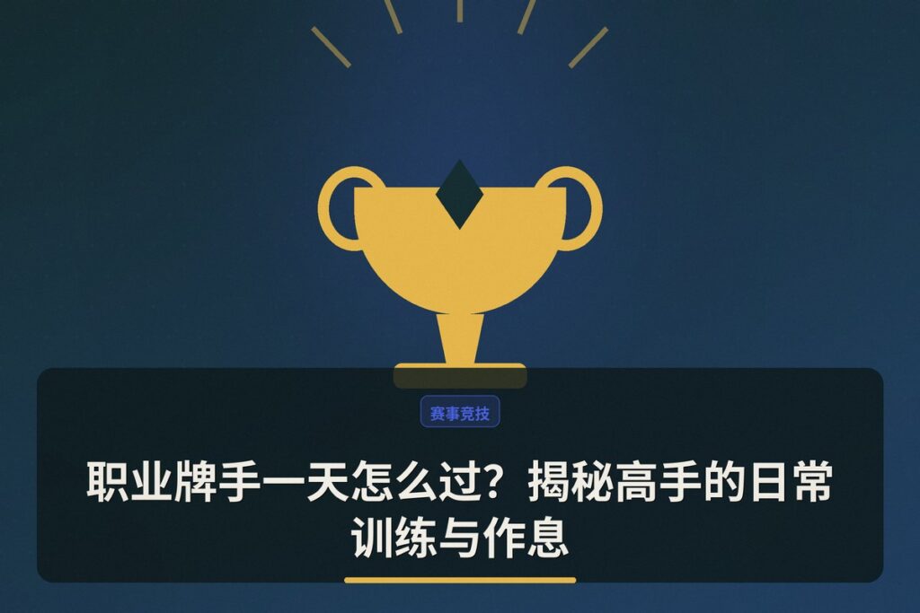 职业牌手一天怎么过 - 职业牌手一天怎么过?揭秘高手的日常训练与作息